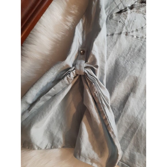 Steve Madden Womens Size Small Bird on a Branch Blouse w/Rhinestones Silk Blend - Picture 9 of 12